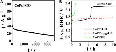 Effect of carbon support on the activity of monodisperse Co45Pt55 nanoparticles for oxygen evolution in alkaline media